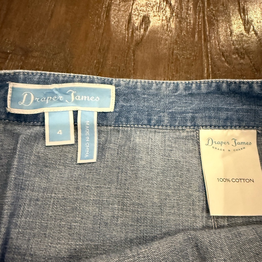 Draper James Denim Ruffle Skirt - Picture 3 of 4